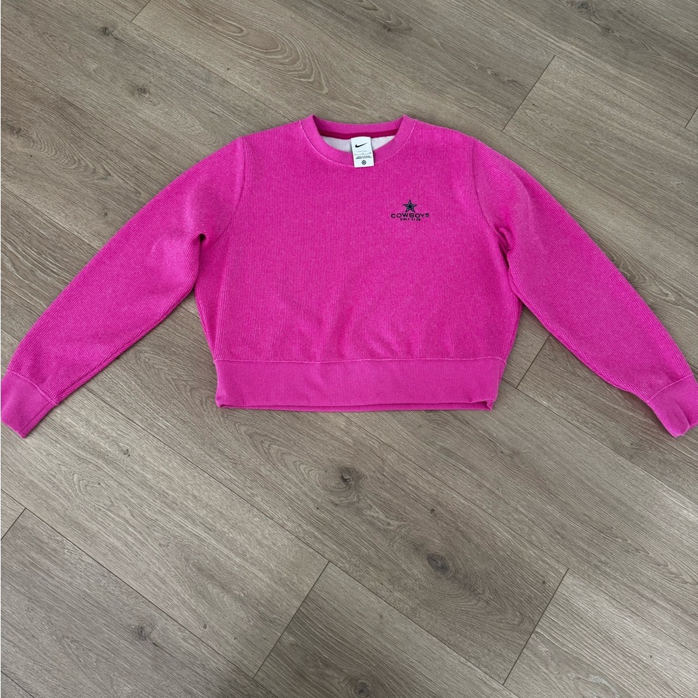 Nike Women's Vibrant Pink Crew Neck Sweater